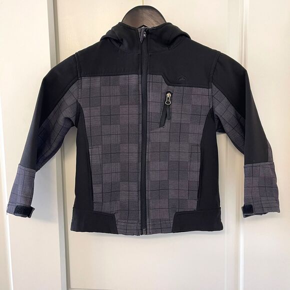 Snozu Performance Kids Boys Full Zip Hoodie Fleece Windbreaker Jacket Size 5/6 - Picture 2 of 7